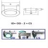 10-Piece White Food-Grade Silicone O-Ring Set, CS 1/1.5/2/2.4 mm, OD 385 mm, Heat-Resistant, OD 68 mm, CS 2 mm view 2