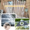 Transparent Waterproof Tarpaulin, 420 g/m² PVC, with Rope and Cable Ties view 3