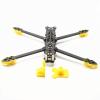 KOCAN Mark4 7-Inch 295 mm 5 mm Arm Quadcop­ter Frame, 3K Carbon Fiber, with Yellow Printed Parts for DIY FPV view 1
