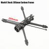 KOCAN Mark4 7-Inch 295 mm 5 mm Arm Quadcop­ter Frame, 3K Carbon Fiber, with Yellow Printed Parts for DIY FPV view 2