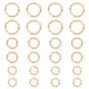 UNICRAFTALE 60-Piece 304 Stainless Steel Twisted Open Jump Rings, 4/6/8 mm, Gold view 1