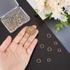UNICRAFTALE 60-Piece 304 Stainless Steel Twisted Open Jump Rings, 4/6/8 mm, Gold view 2