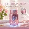 Tioncy Decorative Mason Jars with Lights for Table Centerpieces, Pink, 12-Piece view 3