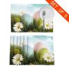 Colorful Easter Egg Placemats, Set of 6, Washable, 12 x 18 in, Heat-Resistant, Non-Slip view 2