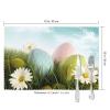 Colorful Easter Egg Placemats, Set of 6, Washable, 12 x 18 in, Heat-Resistant, Non-Slip view 3