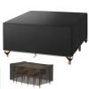 Jianghu Art Garden Table Cover, 220 x 200 x 85 cm, Waterproof 600D Oxford Fabric view 1