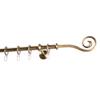 Garesa Esperanca Curtain Rod 16 mm, Single Track, Antique Brass, 230 cm view 1
