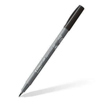 STAEDTLER Brush Pen Pigment Arts, Deep Black