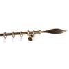 Garesa Esperanca Curtain Rod, 16 mm, Single Rod, Antique Brass, 290 cm view 1