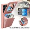 HAZARA Leather Phone Case for Samsung Galaxy S23 / S23 Plus / S23 Ultra, Long Shoulder Strap, RFID-Blocking Card Slot, Red (S23) view 2