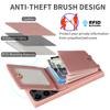 HAZARA Leather Phone Case for Samsung Galaxy S23 / S23 Plus / S23 Ultra, Long Shoulder Strap, RFID-Blocking Card Slot, Red (S23) view 3