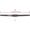 FukkeR Carbon Fiber Flat Handlebar for Bicycle, 600/620/640/660/680/700/720/740/760 mm, 31.8 mm (Black, 680 mm) view 2