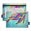 GAIREG Colorful Turtle 3-Ring Binder Pouches, 2-Pack view 1