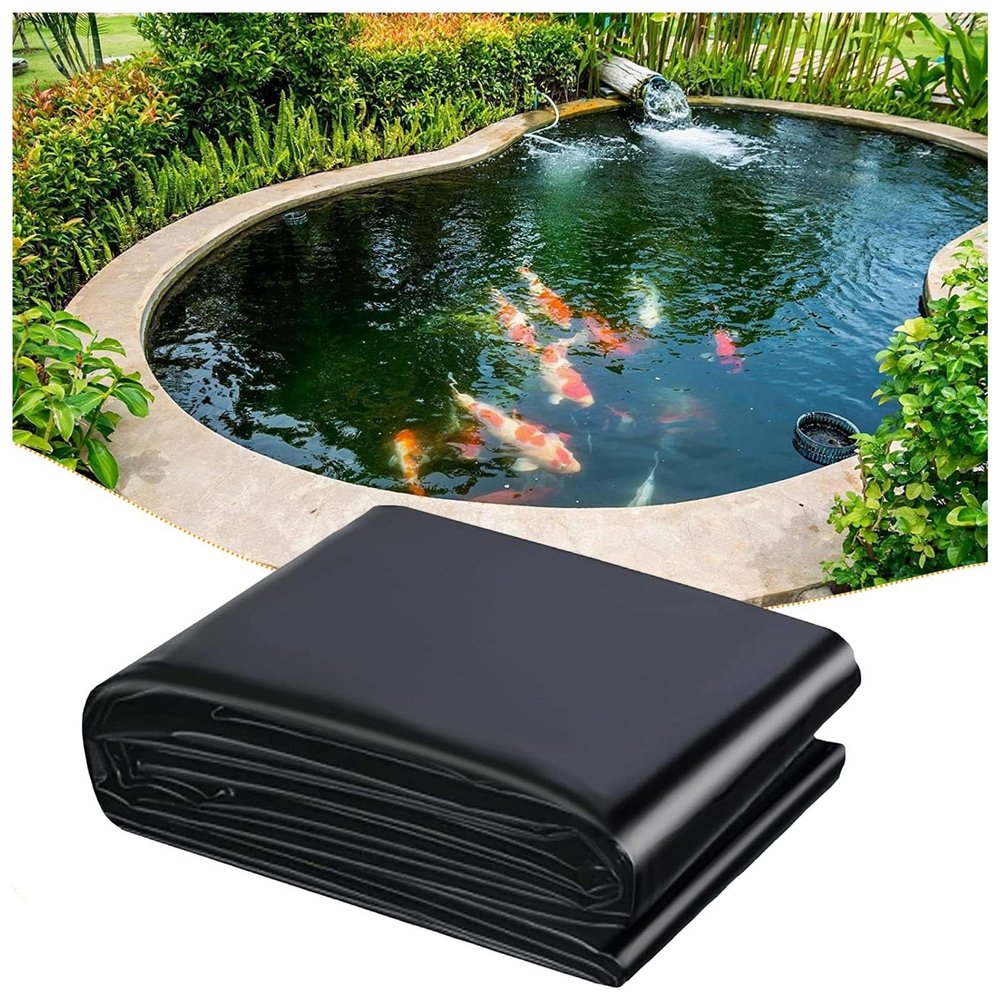 Black HDPE Pond Liner, 0.12 mm, Flexible and UV-Resistant, 2 x 15 m