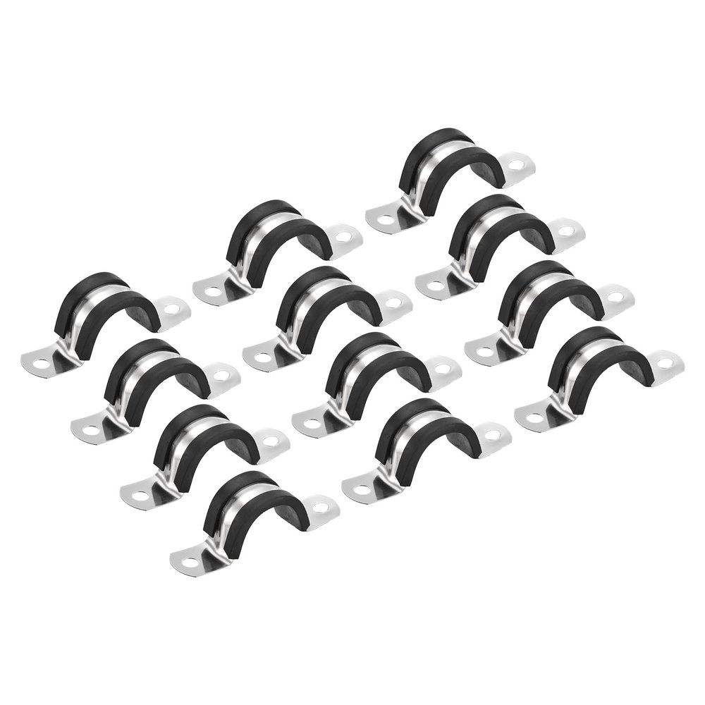 22-Pack 22 mm Rubber-Padded Stainless Steel Cable Clamps
