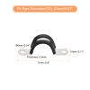 22-Pack 22 mm Rubber-Padded Stainless Steel Cable Clamps view 2