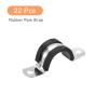 22-Pack 22 mm Rubber-Padded Stainless Steel Cable Clamps view 3