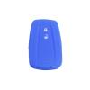OTMIK Silicone Key Fob Cover for Toyota Corolla, RAV4, Camry 70, C-HR, Prado 150 and Highlander, 2-Button, Blue view 1