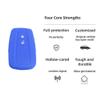 OTMIK Silicone Key Fob Cover for Toyota Corolla, RAV4, Camry 70, C-HR, Prado 150 and Highlander, 2-Button, Blue view 3