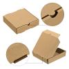 10-Pack 7 x 7 in Mini Pizza Boxes, Square Corrugated Cowhide Paper, Brown view 3