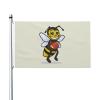 The Bee Holding the Rugby Ball Flag, 90 x 150 cm, Double-Sided view 1
