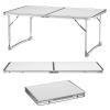 Bowose Folding Bed Table 60 x 40 cm, White view 3