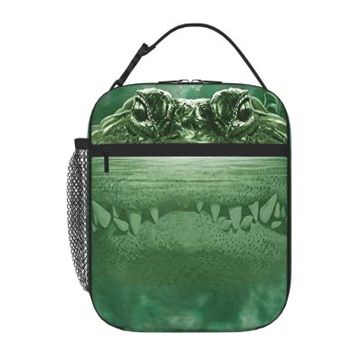 DOFFO Gator Lurking Green Insulated Lunch Bag