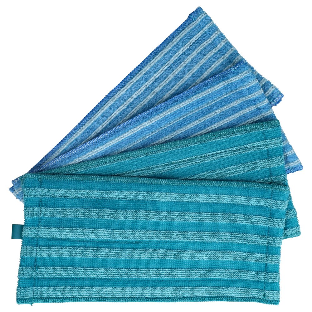 vhbw 4x Mop Cloths Compatible with Philips XC8347/09 Cordless Vacuum Cleaner – 2 Soft Pads, 2 Microfiber Cloths