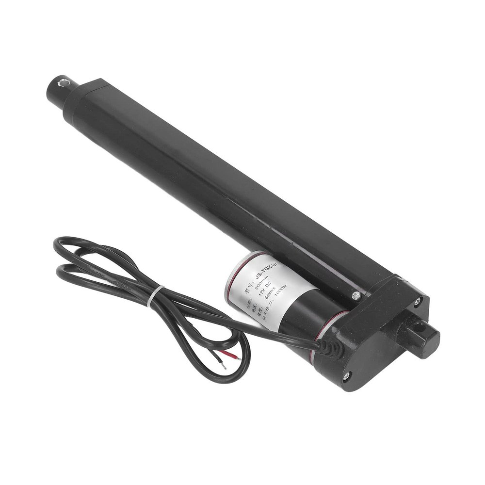 Powerful 24 V Aluminum Alloy Electric Linear Actuator, 200 mm Stroke, IP65, for Sofa, Bed, Desk, and Furniture Automation