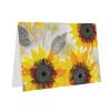 VACSAX Greeting Cards with Envelopes, Abstract Sunflower Print, Pearlescent Paper, 4 x 6 in view 3