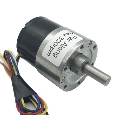 Durable Mini Micro 12 V/24 V Brushless DC Geared Motor, 7,960 RPM, High Torque, BLDC Motor with Reverse Signal Feedback (Size: 12 V, 22 RPM; Color: Pa...)