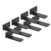 8-Pack Floating Shelf Brackets, 12.7 cm, 0.6 cm Thick, Heavy-Duty Hidden Iron Brackets with Screws view 1
