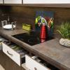 SMTDeco Cooktop Cover 65 x 60 cm, Tempered Glass, Herb Gray view 3