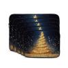Golden Glitter Christmas Tree Slim Laptop Sleeve view 2