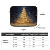 Golden Glitter Christmas Tree Slim Laptop Sleeve view 4