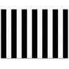 TEMLAN Black and White Stripe Zebra Area Rug, Short Pile, 140 x 200 cm view 2