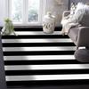 TEMLAN Black and White Stripe Zebra Area Rug, Short Pile, 140 x 200 cm view 3