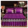 Velvet Bed Skirt and Quilted Fitted Sheet Set, Color #12, 180 × 220 cm view 1