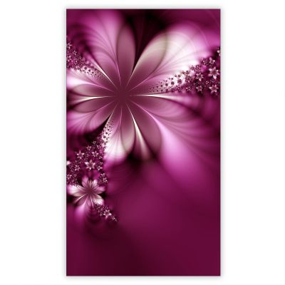 SMTDeco Glass Cooktop Cover 30 × 52 cm, Tempered Safety Glass, Scratch-Resistant & Non-Slip, Splash Guard & Cutting Board for Induction/Ceramic Cooktops, 1-Piece, Abstract Purple Design