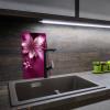 SMTDeco Glass Cooktop Cover 30 × 52 cm, Tempered Safety Glass, Scratch-Resistant & Non-Slip, Splash Guard & Cutting Board for Induction/Ceramic Cooktops, 1-Piece, Abstract Purple Design view 4