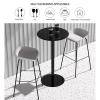 DMCHENGMA Round Bar-Height Cocktail Table, Metal Bistro Table with Iron Top and Base, 70 x 104 cm view 4