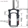 MAXCBD 24-Inch MTB Air Suspension Fork, 100 mm Travel view 2
