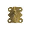 NORAZE 10-Pack Mini Antique Brass-Gold Hinges with Screws, 20 x 25 mm view 1