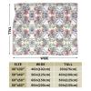 Ultra-Soft Floral Flannel Fleece Blanket with Birds, Leaves and Branches view 3