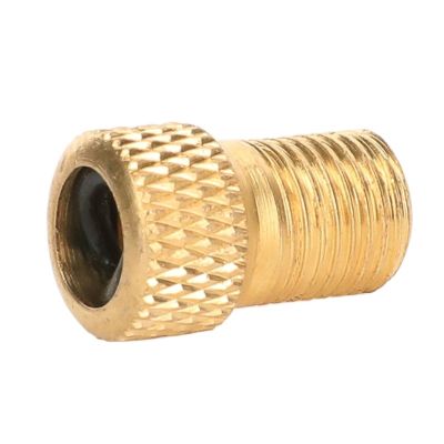 Bicycle Valve Caps for Presta and Schrader Valves, Brass with Integrated Rubber Seal (5 pcs)
