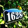 Custom Red Enamel House Number Plaque, 18 x 33 cm view 4