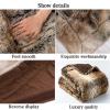 AMZZHAO Luxurious Faux Fox Fur Throw Blanket, Soft Warm Winter Plaid for Sofa and Bed, 150 x 200 cm view 3