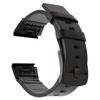 BANDKIT 20/22/26 mm Leather Quick-Fit Smartwatch Band for Garmin Fenix, QuickFit 22 mm, Agate view 1