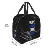 Insulated ALS Awareness Lunch Bag with “Hope Faith Cure” view 2