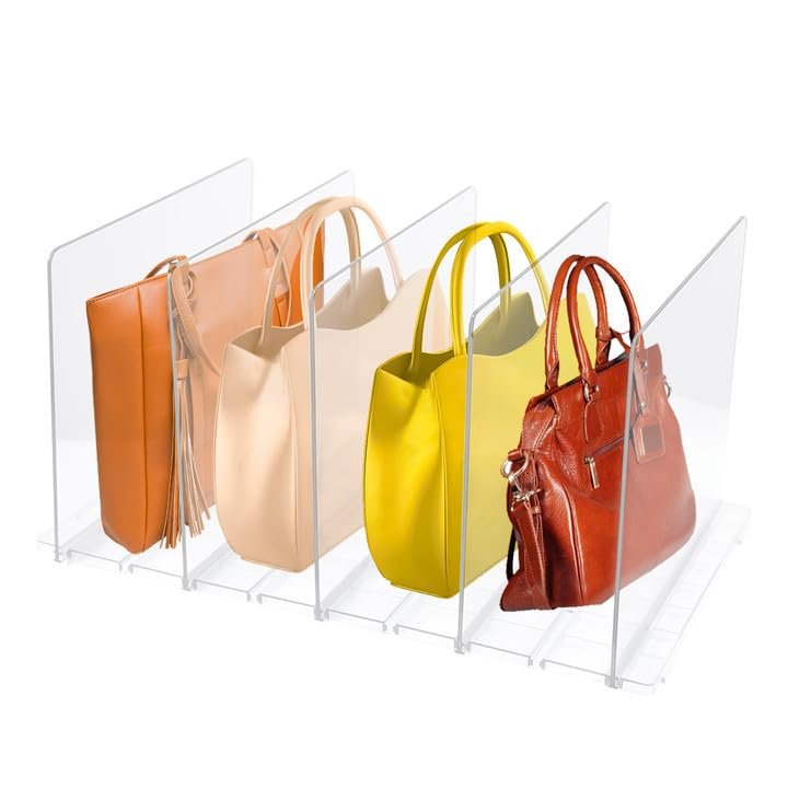 Tefola Adjustable Handbag Organizer for Closets